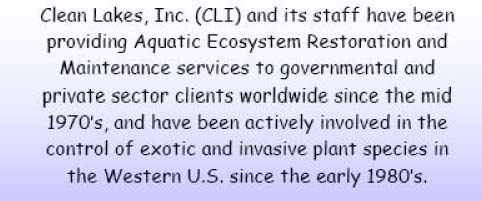 Clean Lakes, Inc.